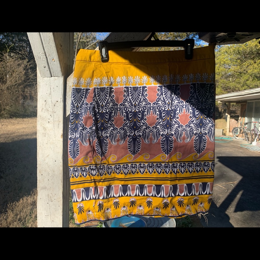 J. Crew Patterned Pencil Skirt